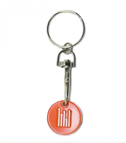 Schlüsselanhänger mit integriertem Einkaufswagenchip