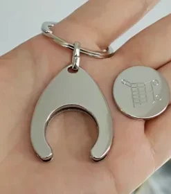 Schlüsselring mit stabilem Jetonhalter