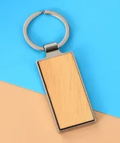 Schlüsselanhänger Holz mit Koordinaten