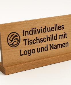 Tischschilder mit Logo
