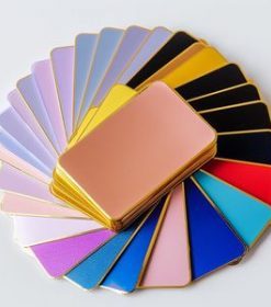 Einladung auf Aluminium mit Typodesign