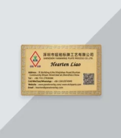 Minimalistische Metallkarte für Kreative