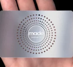 Zugangskarte mit Laserdruck auf Metall