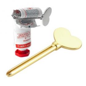 Tubenquetscher aus Aluminium für Zahnpastatuben