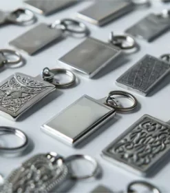 Leerer Werbeschlüsselanhänger aus Metall