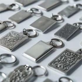 Leerer Werbeschlüsselanhänger aus Metall