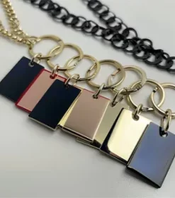 Glatte Fläche Schlüsselanhänger Metall