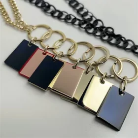 Glatte Fläche Schlüsselanhänger Metall