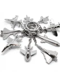 3D-Flugzeug-Schlüsselanhänger aus Metall