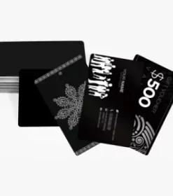 Metallische Visitenkarte für Designer