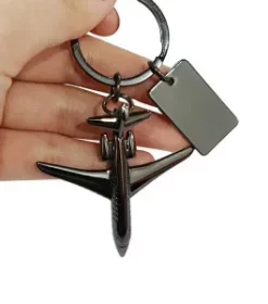 Edler Flugzeug-Schlüsselanhänger aus Metall für Sammler