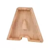 Holzschild mit Adresse graviert
