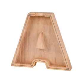 Holzschild mit Adresse graviert