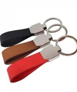 Handgemachter Lederanhänger mit Initialen mit Geschenkverpackung