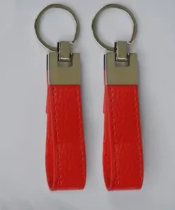 Individueller Leder Schlüsselanhänger in Schwarz für Jubiläum