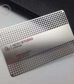 Luxuskarte für Unternehmen aus Edelstahl