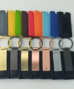 Individueller Lederanhänger mit Gravur als Werbegeschenk