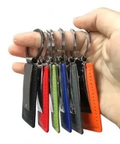 Individueller Lederanhänger mit Edelstahlring für Jubiläum