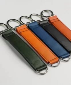 Individueller Schlüsselanhänger aus Leder in Herzform für Vatertag