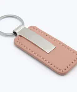 Klassischer Anhänger aus echtem Leder mit Datum zum Valentinstag