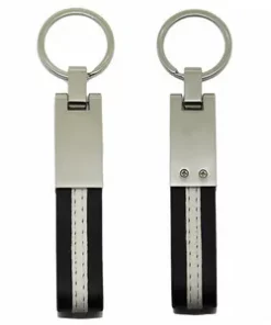 Klassischer Leder-Schlüsselanhänger für Haustür als Werbegeschenk