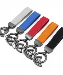 Klassischer Leder-Schlüsselanhänger als Geschenk für Partner