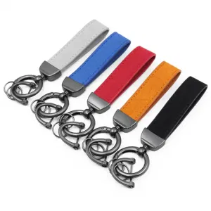 Klassischer Leder-Schlüsselanhänger als Geschenk für Partner