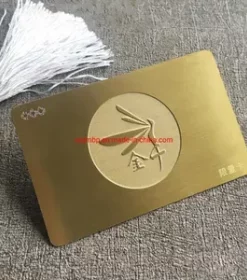 Hochzeitskarte auf Metallplatte mit Text