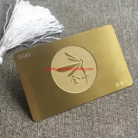 Hochzeitskarte auf Metallplatte mit Text