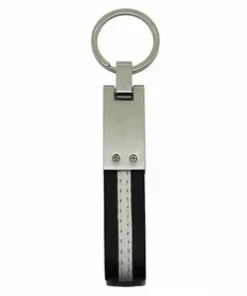 Moderner Leder-Schlüsselanhänger mit Wunschtext als Werbegeschenk