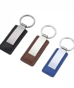 Moderner Schlüsselanhänger aus Leder für Männer mit Geschenkverpackung