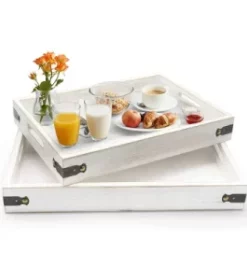 Servierteller aus Holz graviert