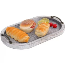 Klassisches Holztablett mit Wunschbotschaft