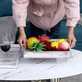 Holztablett mit eingraviertem Lieblingszitat