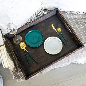 Multifunktionales Frühstückstablett mit Gravur