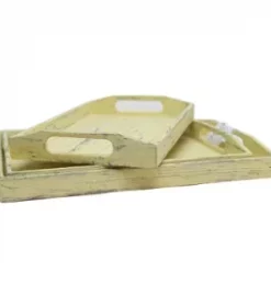 Ländliches Tablett mit Gravur für Hofdeko