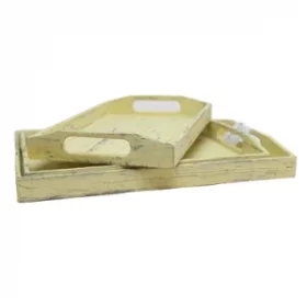 Ländliches Tablett mit Gravur für Hofdeko