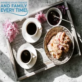 Tablett mit Firmenmission oder Vision graviert