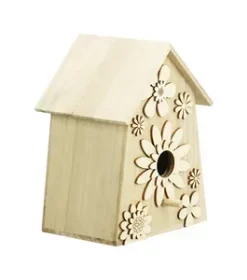 Modulares Vogelhaus mit erweiterbaren Gravurflächen für Namen Jahreszahlen oder Sprüche