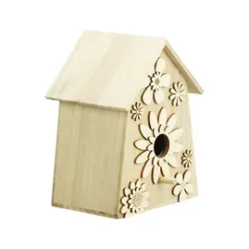 Modulares Vogelhaus mit erweiterbaren Gravurflächen für Namen Jahreszahlen oder Sprüche