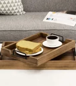 Romantisches Candle-Light-Dinner Tablett graviert