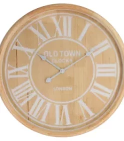 Schlichte Wanduhr mit Gravur für minimalistisches Interieur