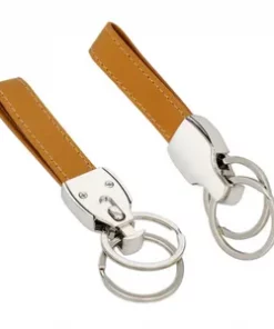 Moderner Schlüsselanhänger aus Leder Vintage-Stil für Firmenkunden