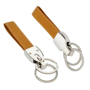 Moderner Schlüsselanhänger aus Leder Vintage-Stil für Firmenkunden