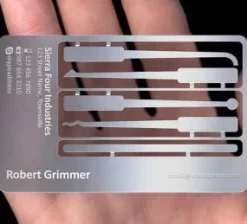 Gutschein mit Prägung auf Metalleinlage