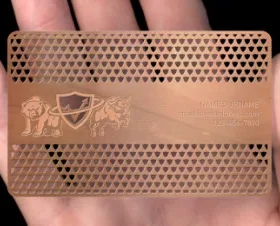 Premium-Passkarte aus Metall mit Firmenlogo