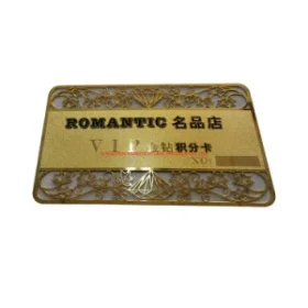 Luxuskarte mit Wunschtext aus Bronze