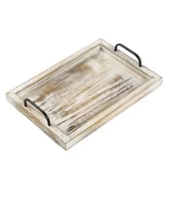 Tablett mit Vintage-Symbolik graviert