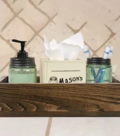 Jubiläumstisch-Tablett mit Wunschtext