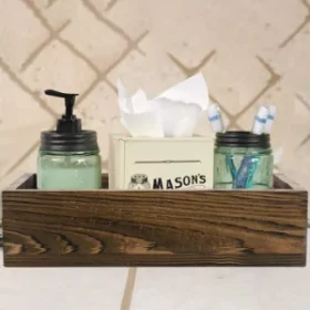 Jubiläumstisch-Tablett mit Wunschtext